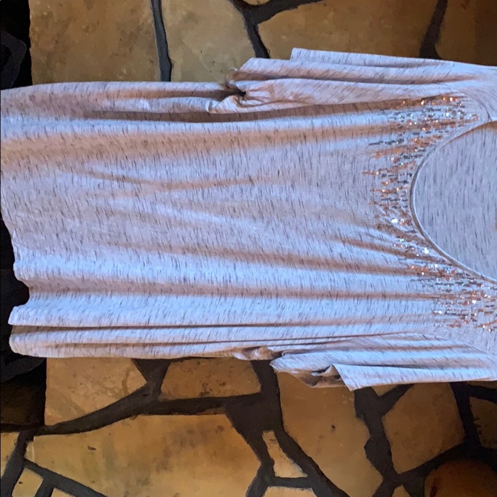 Knit top with sequins